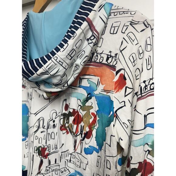 Michael Tyler Zip Hood Lightweight Jacket City Scene Travel Small loungewear - Picture 6 of 8